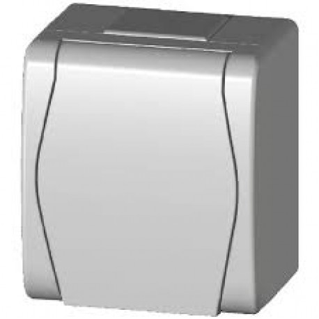 zásuvka vodo HERMES 1-nás. biela IP44