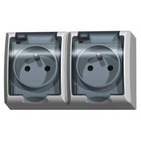 zásuvka vodo MIROX 2-nás. 0303 H Dymová