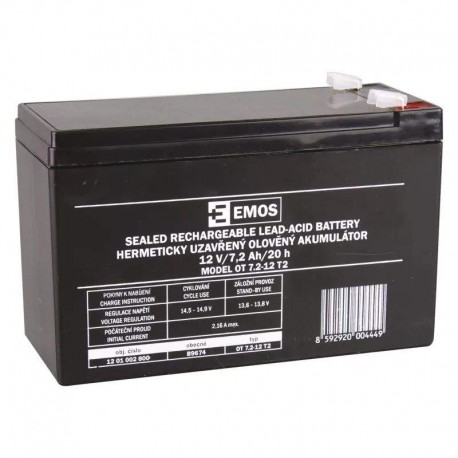 batéria ACCU 12V/7,2 Ah  (151 x 65 x 94 mm) faston-6,3