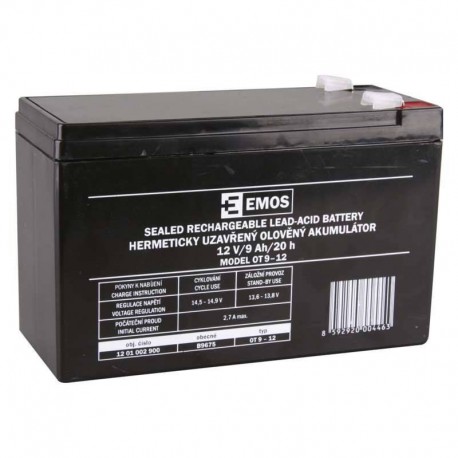 batéria ACCU 12V/9 Ah  (151 x 65 x 94 mm) faston-6,3