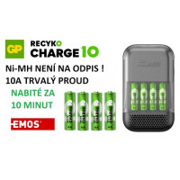 nabíjačka batérií GP AA/AAA Charge 10 S491+4xAA