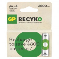 batéria GP ReCyko+ AA 1,2V 2600 mAh (blist.4ks)