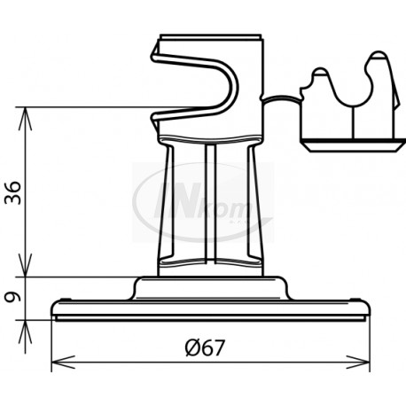 podpera DEHN 297110 samolepiaca (bal.50ks)