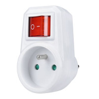 zásuvka prechodná 16A s vypínačom (P96)