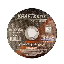kotúč  rezný 125x1,0x22,23mm kov KRAFT
