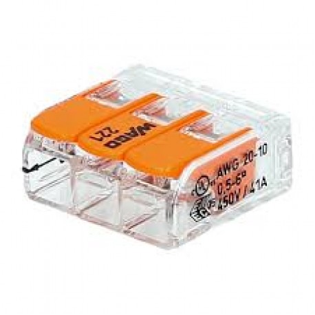 svorka WAGO 221-613 zakláp. 3x0,5-6mm (bal.30ks) VEĽKÁ