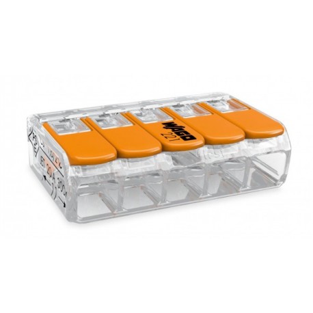 svorka WAGO 221-615 zakláp. 5x0,5-6mm (bal.15ks) VEĽKÁ