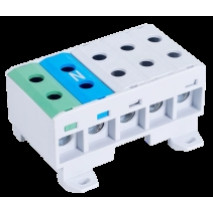 mostík FLEAL-35 2,5-35mm2  max135A (5-vývody) z/modrá/3xsivá