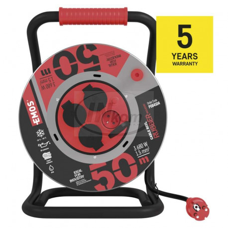 bubon predlžovací 4x230V 50m guma-neoprén (P084504)