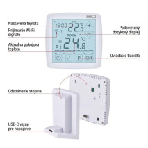 termostat prog.bezdrôtový P56S11 GoSmart WIFI