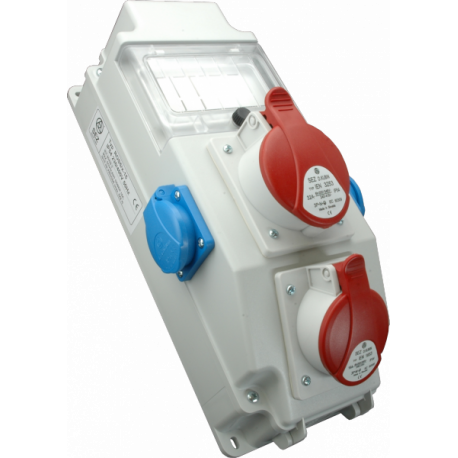 rozvodnica ROS5-6/X-15 1x16A, 1x32A/5K +2x250V (mož.istenia 6-mod)