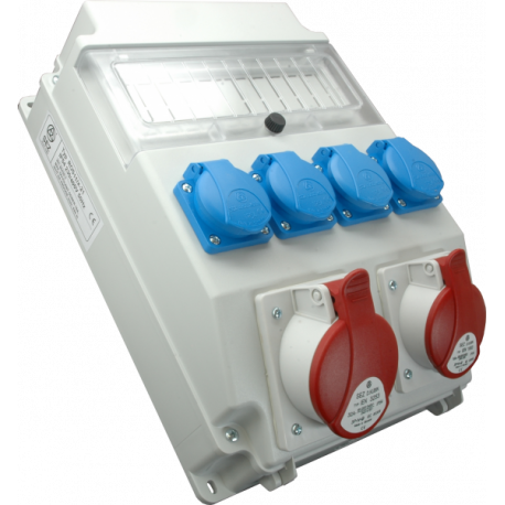 rozvodnica  ROS 11/x-61 1x16A  1x32A/4K+4x250V  IP54 (s mož. istenia)
