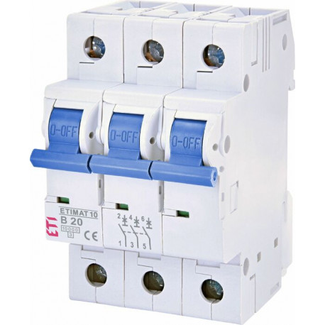 istič 3 - pólový ETIMAT P10 10kA  20B/3