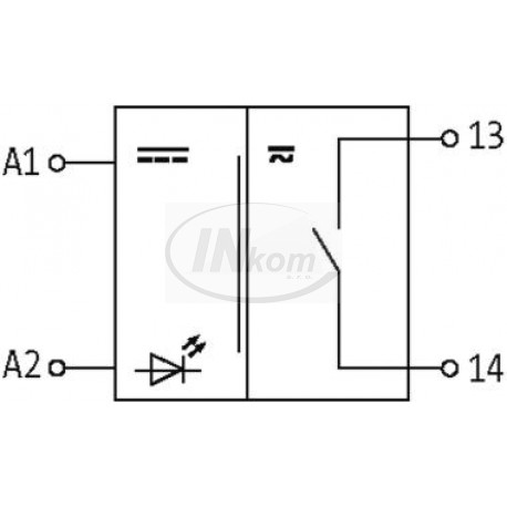 relé RMM 11/24V/AC/DC 5A 1xZAP DIN s LED