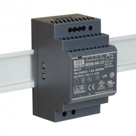 zdroj HDR-60-12V/DC 3M/DIN 60VA/5A