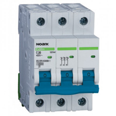 istič 3 - pólový NOARK Ex9BH 20C/3 10kA