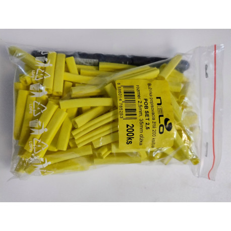 bužírka popisovacia POB SET 2,5/200ks + pero