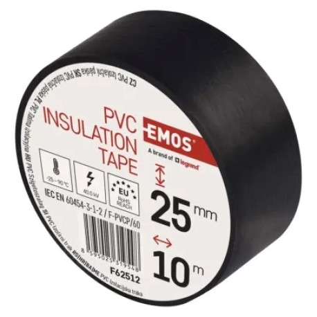 páska izolačná PVC 25 x 10m čierna