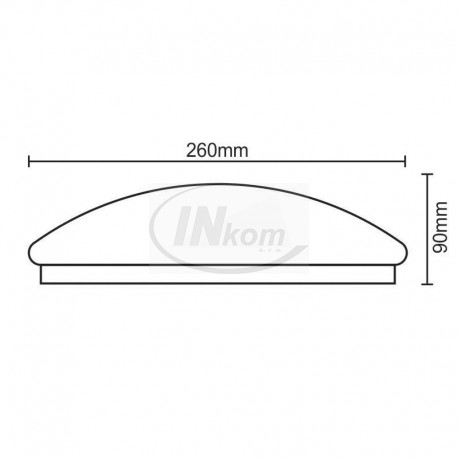 svietidlo LED plafon CLR12W 810lm 4000K + radar biele  IP44