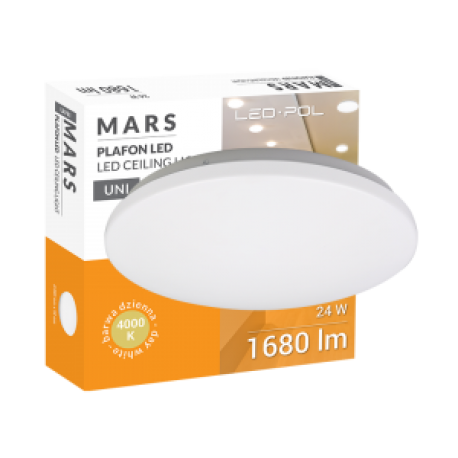 svietidlo LED ORO-MARS-24W/NW/2600lm KRUH380 IP20