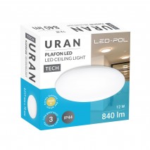 svietidlo LED ORO-URAN 24W-DW-MIC/1680lm/4000K s mikr.senzorom IP44