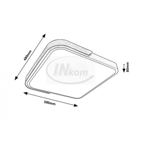 svietidlo Arild strop. LED 48W 3000-6500K, RGB stmievat.s diaľ.ovlád. čierne Wifi