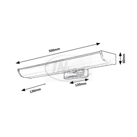 svietidlo Evron kúpeľň. LED 7,5W 600lm 4000K chróm IP44