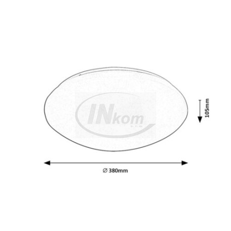 svietidlo Lucas LED 24W/NW/1750lm KRUH380 s pohyb.senzorom IP44