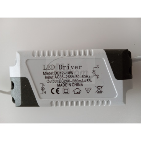 transf.el. (driver) 12-18W/280mA 46-63V (85x30x20)