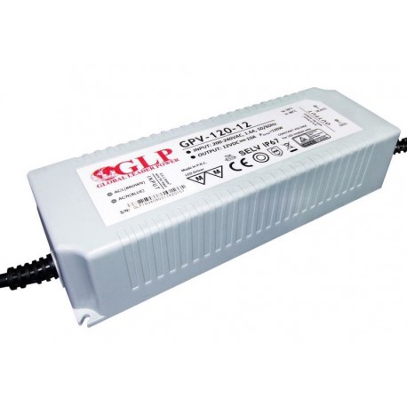 transf.el. LED GPV 12V 120W IP67 (203x70x45)