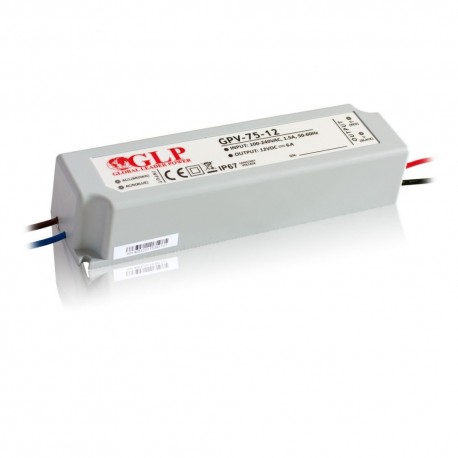 transf.el. LED GPV 24V  75W IP67 (162x42x33)