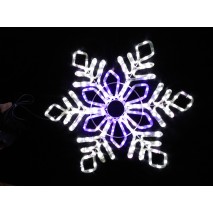 ozdoba VO-LED snowflake (vločka modro-biela) 70x70cm !!!18HC006!!!