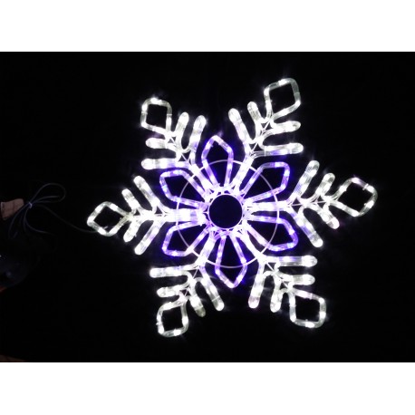 ozdoba VO-LED snowflake (vločka modro-biela) 70x70cm !!!18HC006!!!