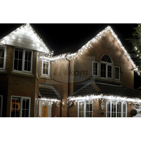 záves ext. vodopád LED100 6m/10-40cm  biel.káb.studená biela ISKRIVÝ