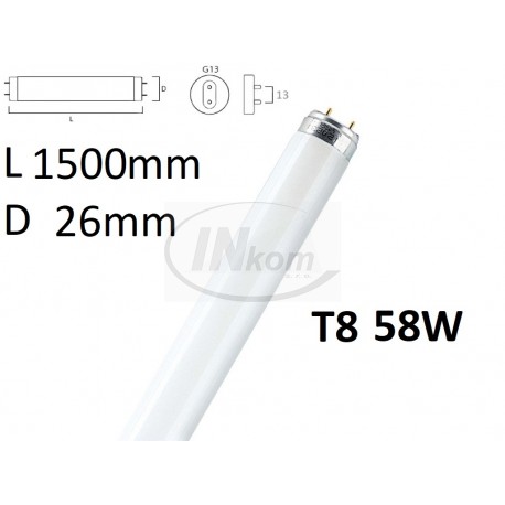 trubica žiarivková PHILIPS TL-D 58W/865