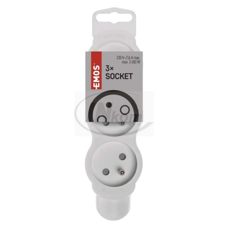 3 - zásuvka biela   P0300    (bal.5ks)