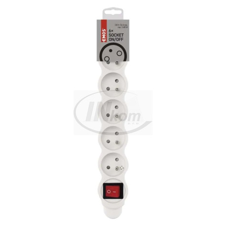 6 - zásuvka biela + vypínač biela (PZ08)