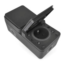 vypínač č.1,6+1-zás. vodo Cyklone sivá IP55