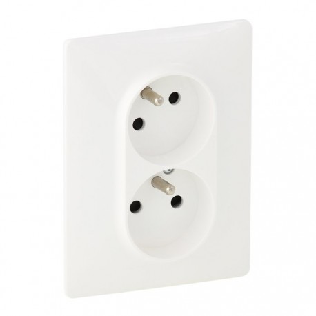 zásuvka 2-nás. Va Life pootoč.biela    bal.5ks