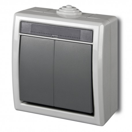 vypínač vodo AQUANT č.5 IP55 šedý