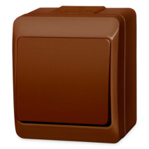 vypínač vodo HERMES 0331-06 č.1,6 hnedý IP44