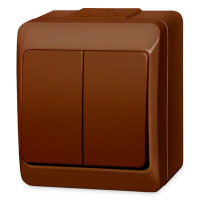 vypínač vodo HERMES 0332-06 č.5 hnedý IP44