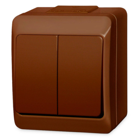 vypínač vodo HERMES 0332-06 č.5 hnedý IP44