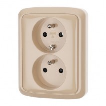 zásuvka Tesla 2 - nás.PR 4FN 150 66.915 béžova